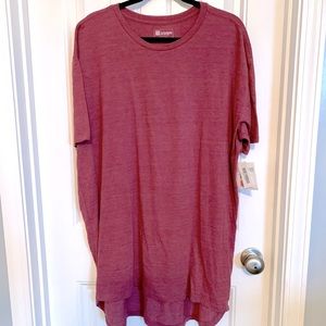 LulaRoe Maroon Patrick 2XL NWT